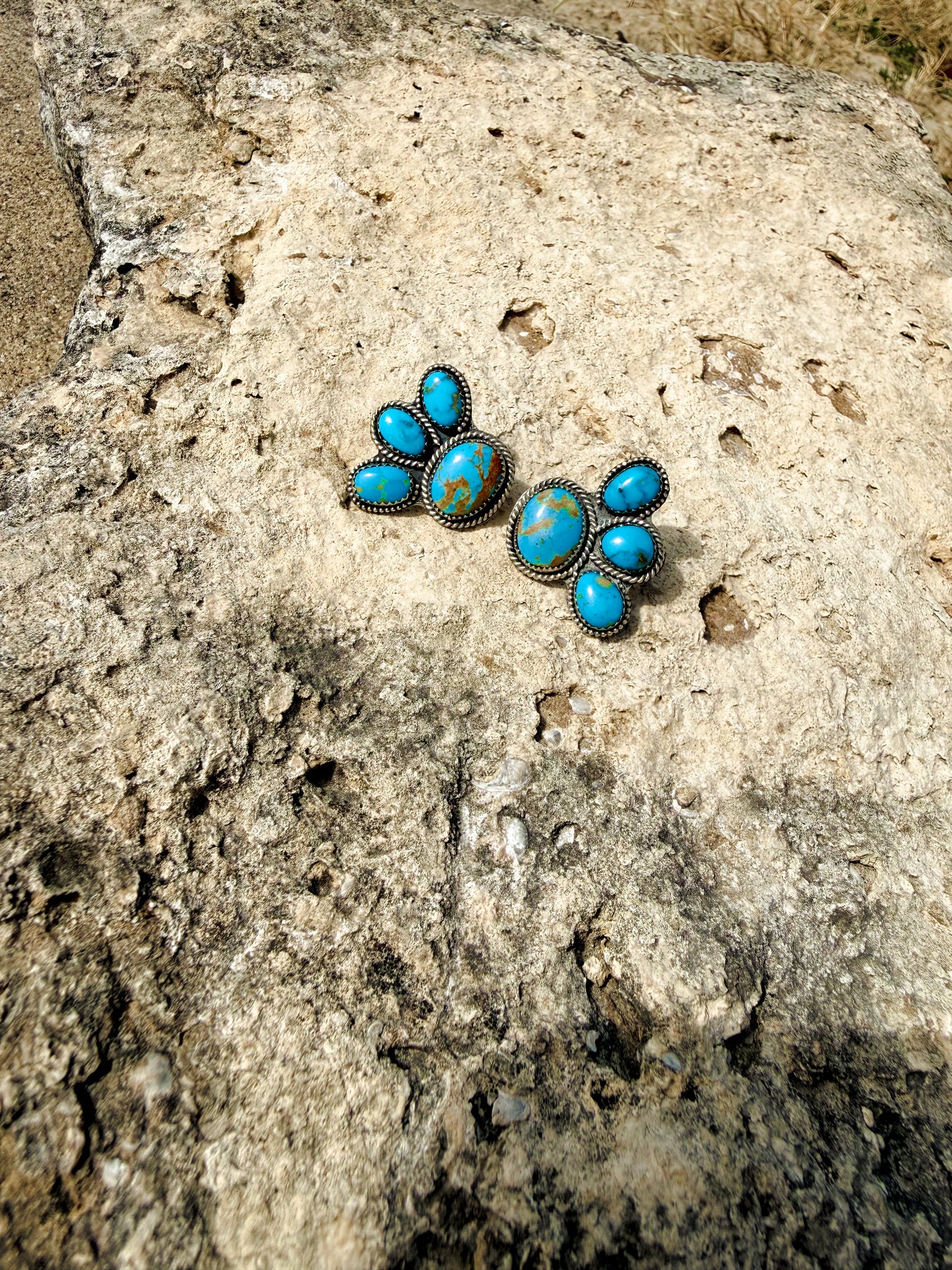 Turquoise Kiss Studs