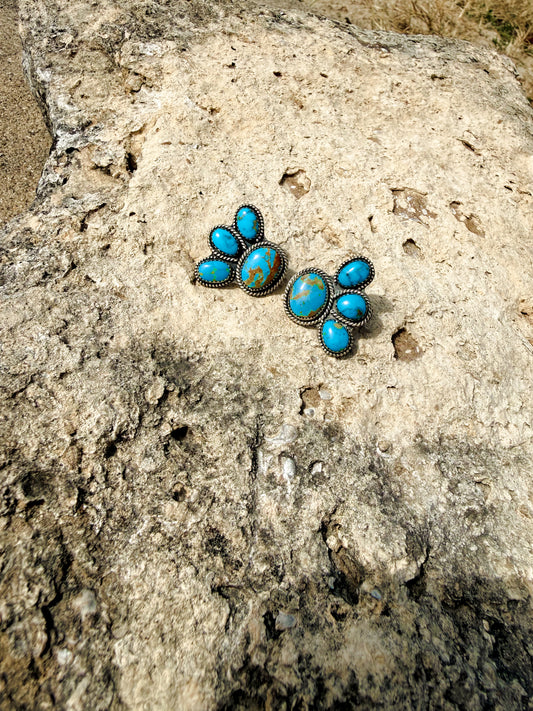 Turquoise Kiss Studs