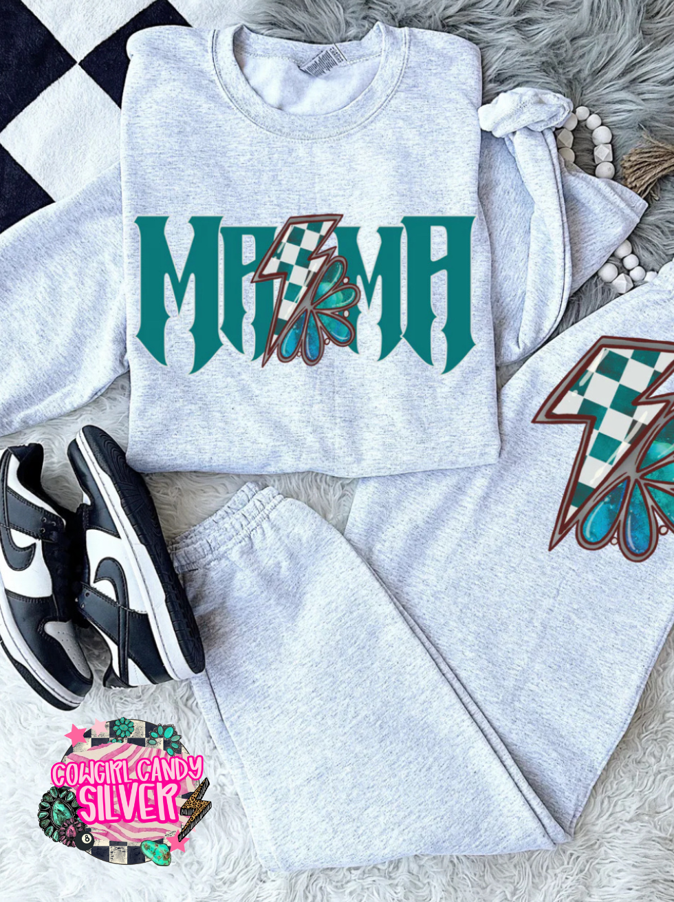 Blue Mama Bolt Sweat Set